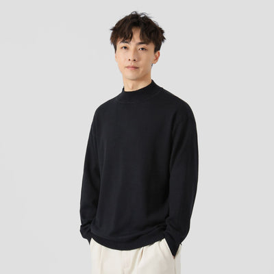 Solid Color Loose Inner Wear Leisure Warm Bottoming Long-sleeved Sweater