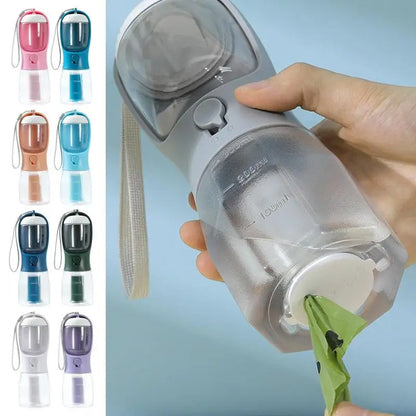 Three-in-one Portable Dog Water Cup Drinking Food Garbage Bag