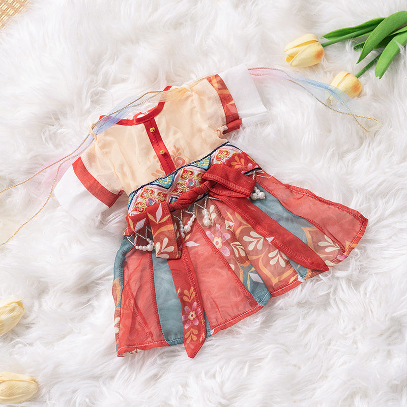 Cat Skirt Princess Style Pet Hanfu Anti Hair Loss