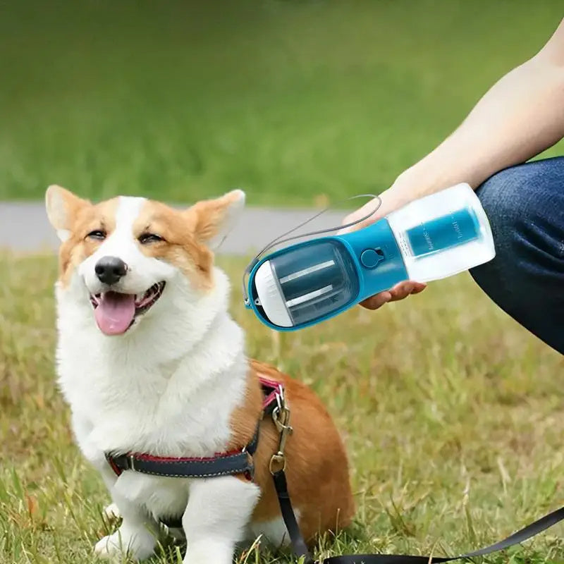 Three-in-one Portable Dog Water Cup Drinking Food Garbage Bag