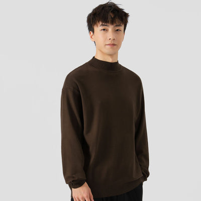 Solid Color Loose Inner Wear Leisure Warm Bottoming Long-sleeved Sweater